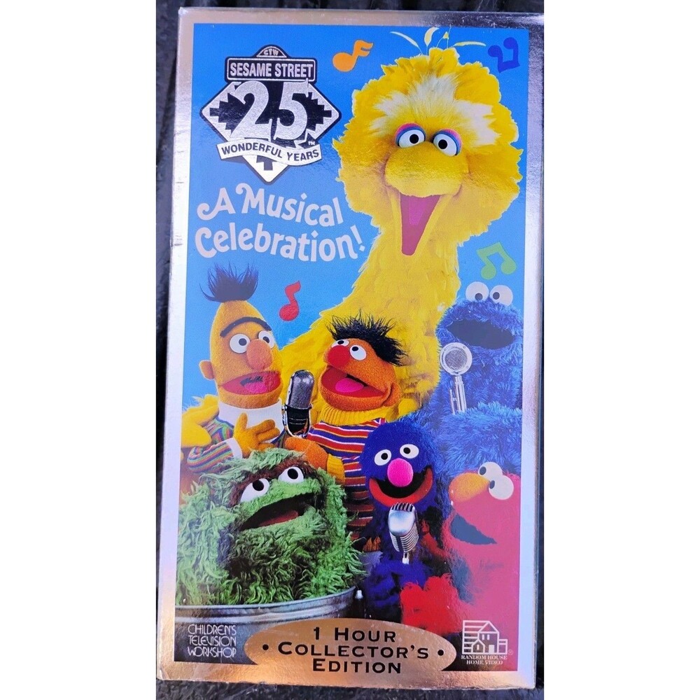 Sesame Street: 25th Birthday: A Musical Celebration! VHS Untested as-is